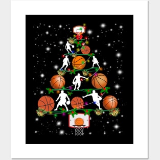 Basketball Christmas Tree Costume Gift Posters and Art